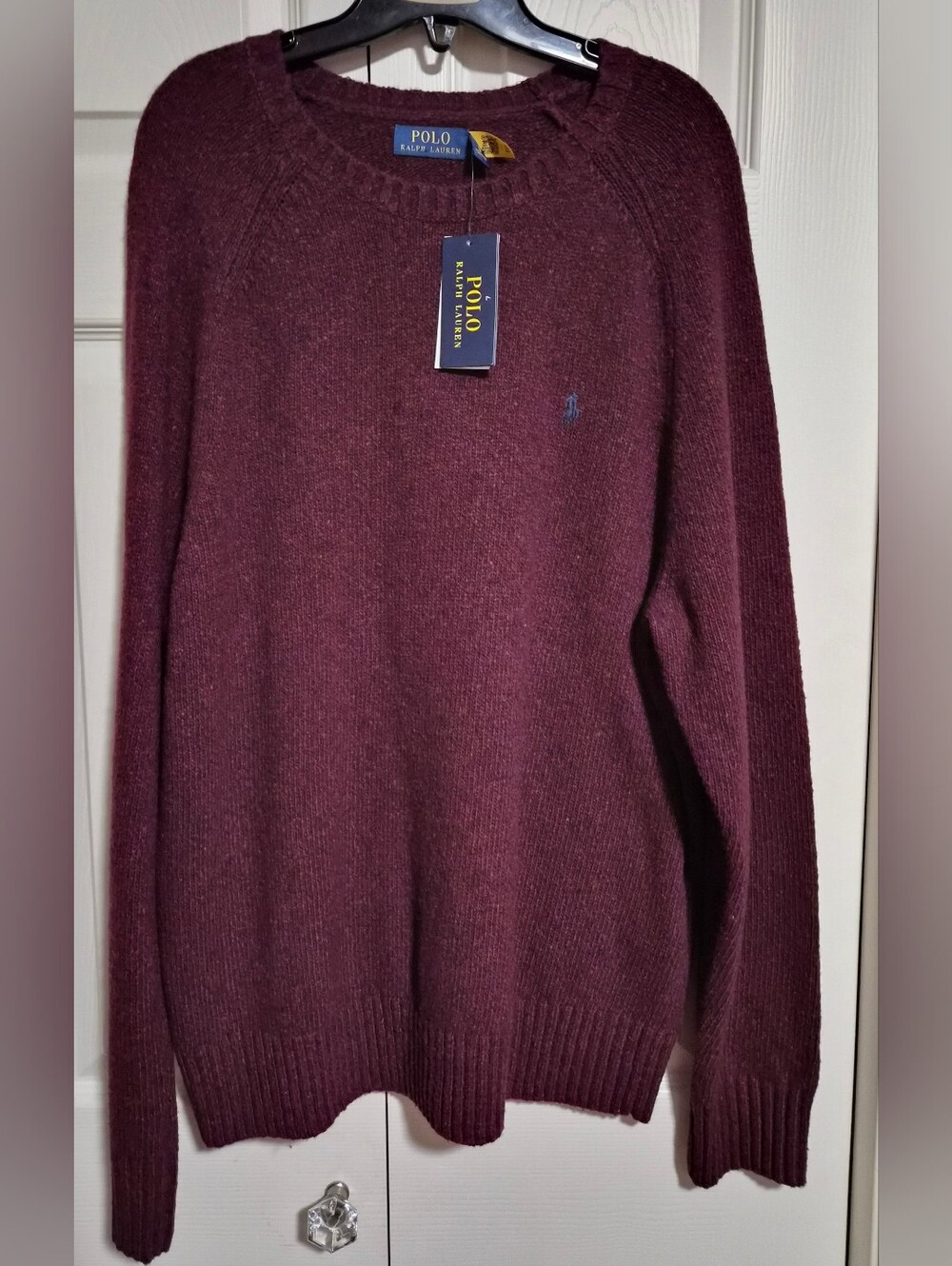 NWT Men's Ralph Lauren Polo Wool Sweater Sz. XL